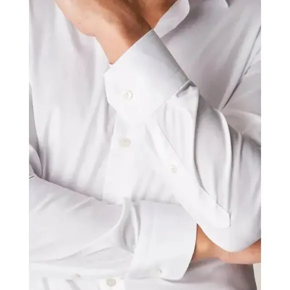 Eton Signature Twill White Dress Shirt- Slim Fit